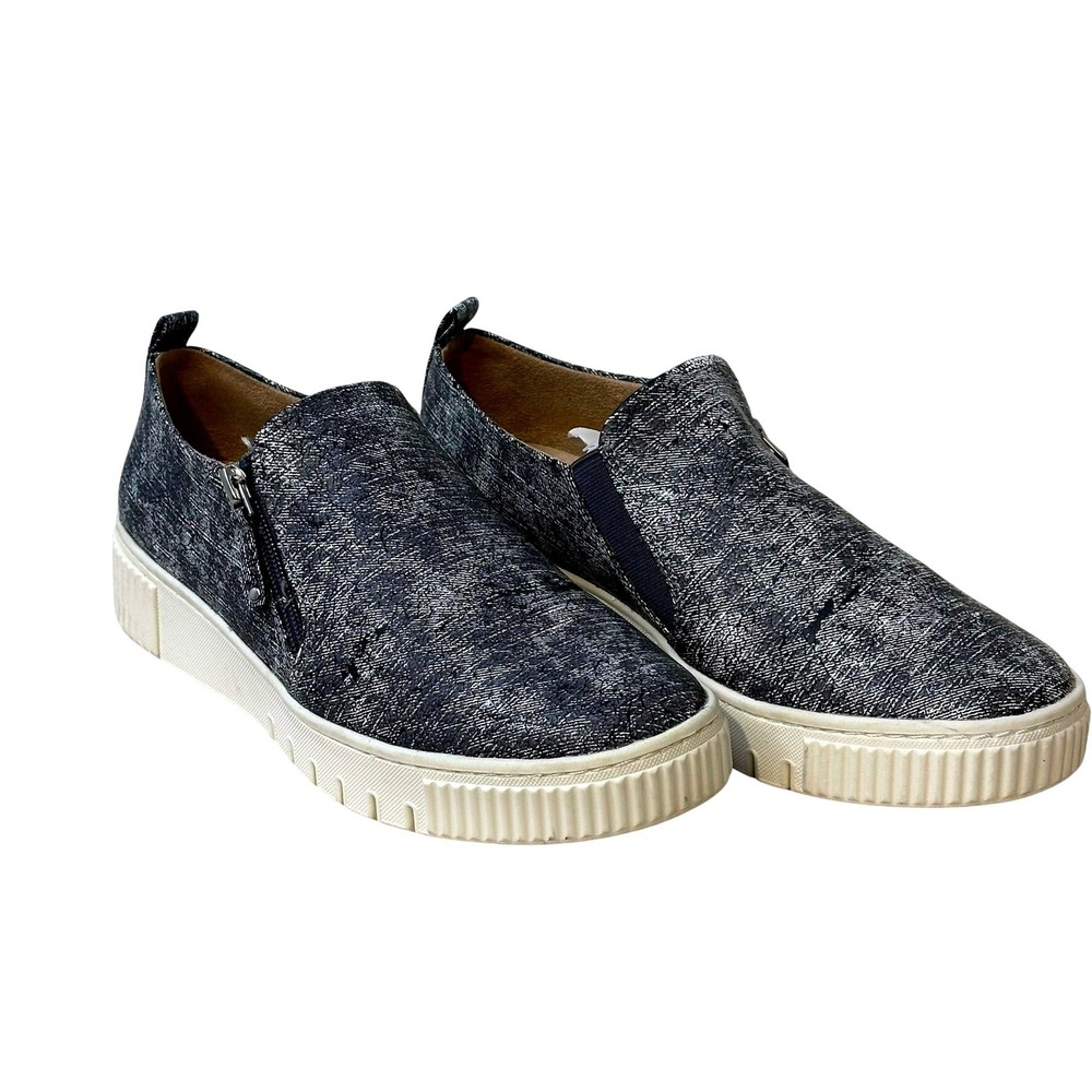 SOUL Naturalizer Turner Slip On Sneakers Womens 9.5 Blue textured